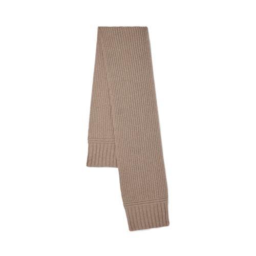 Mulberry Chunky Ribbed Scarf In Brown