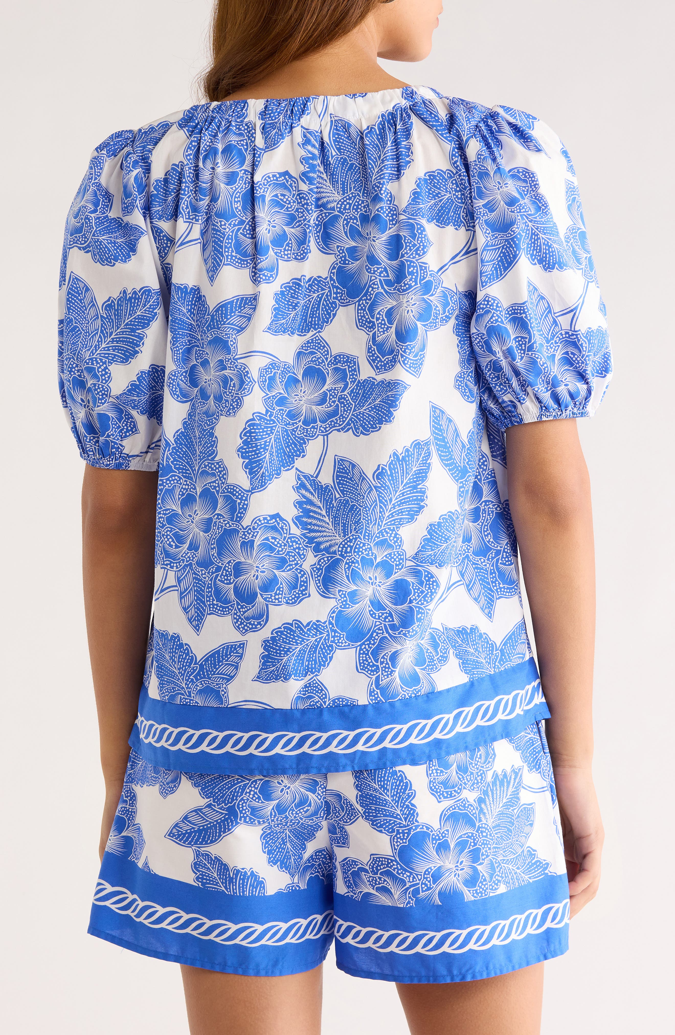 Rency Floral Billy Puff Sleeve Top - image 2