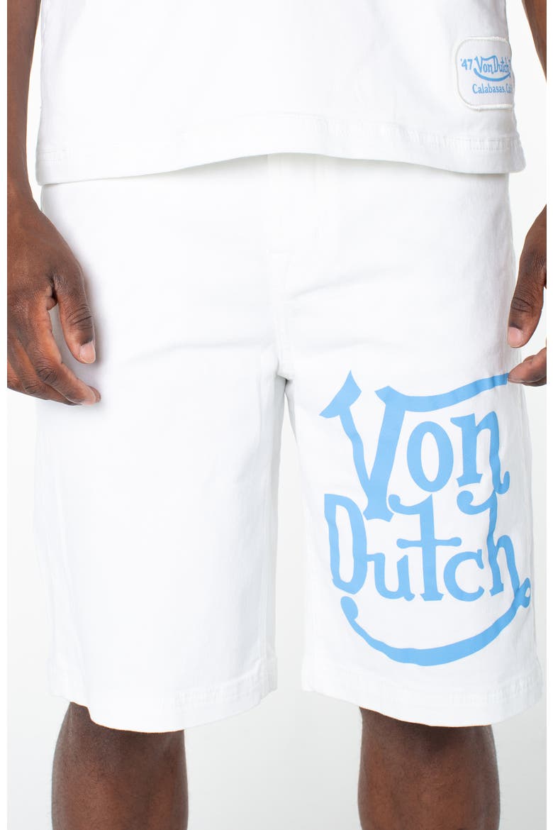 Loud Relaxed Denim Short, Alternate, color, Bright White