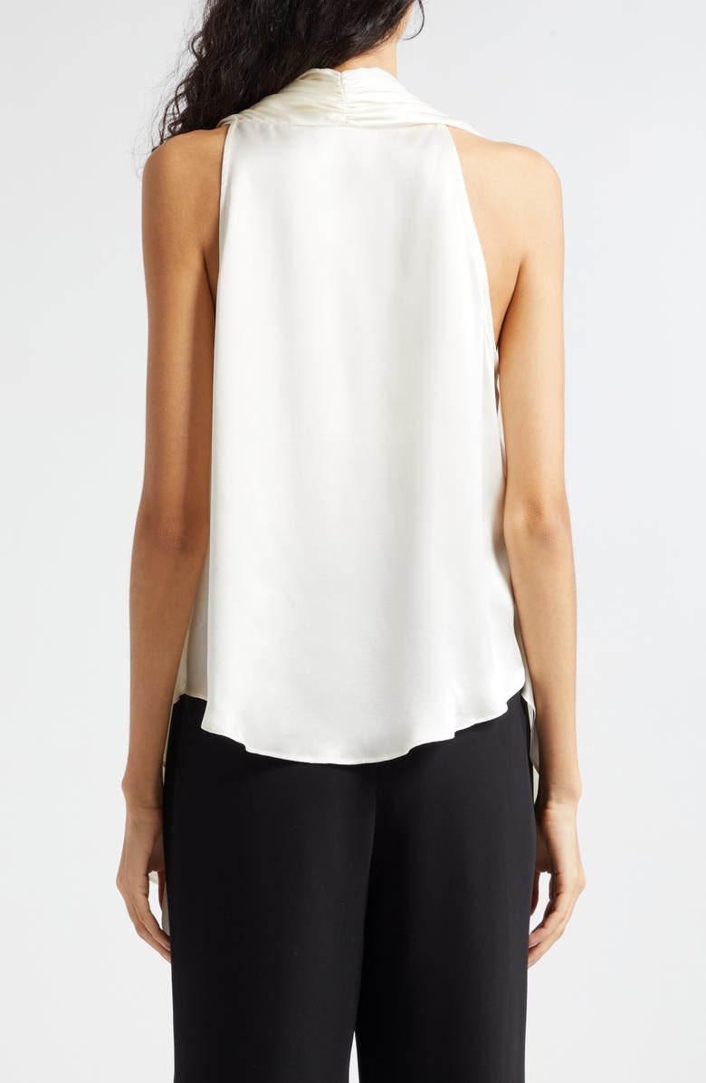 Cinq à Sept Louella Draped Silk Top, Alternate, color,