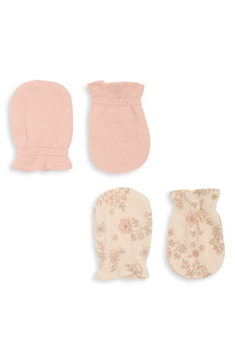 Assorted 2-Pack Organic Cotton No Scratch Mittens