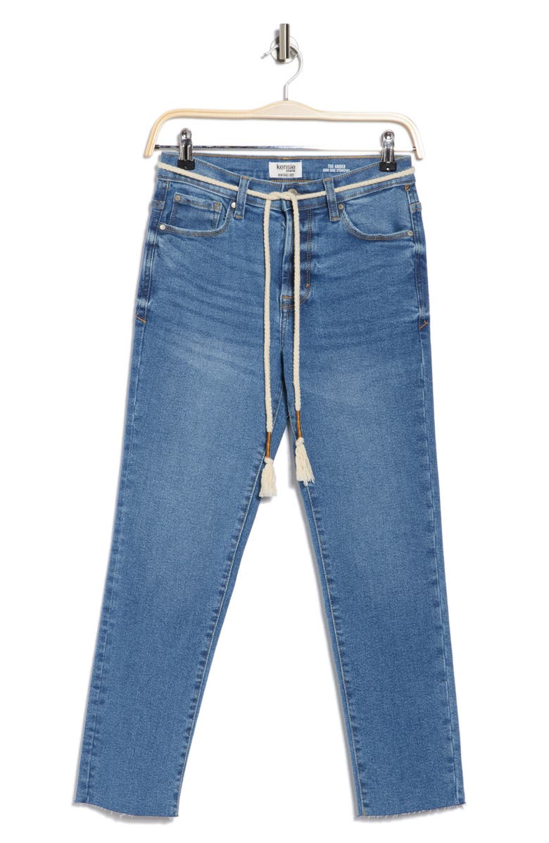 Kensie Amber High Waist Crop Jeans, Alternate, color, 