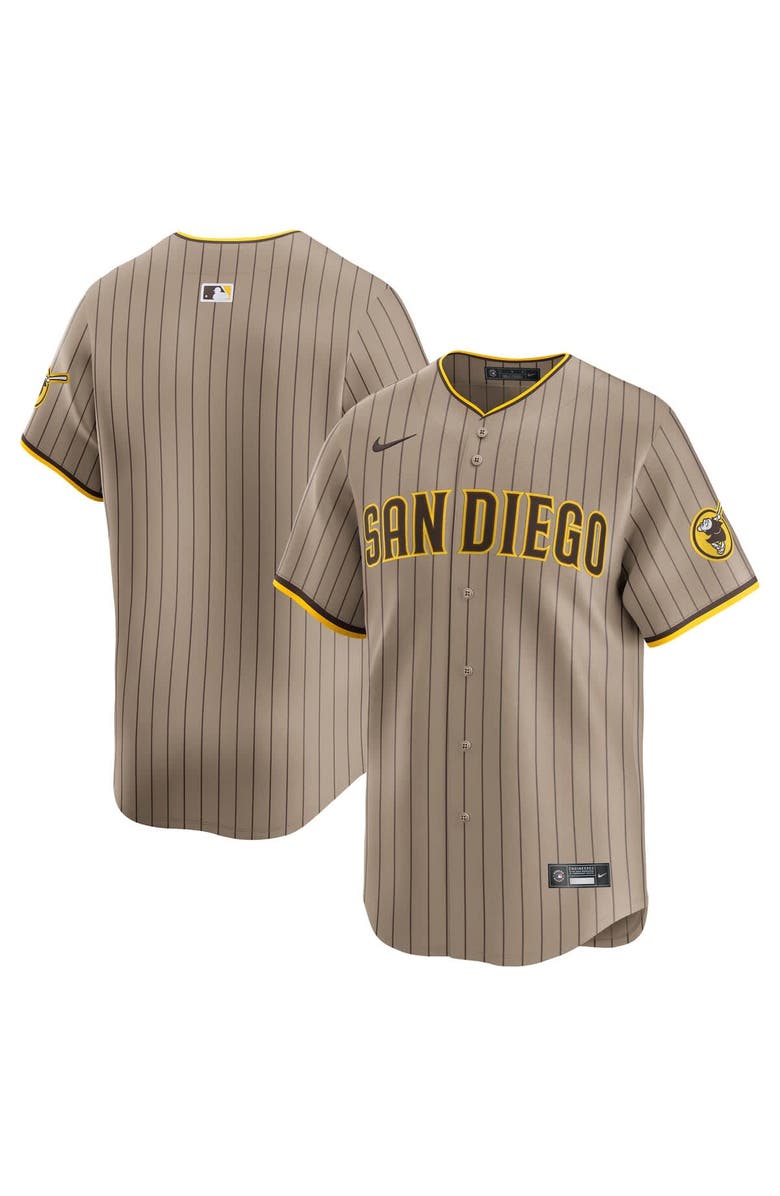 Nike Men's Nike Sand San Diego Padres Alternate Limited Jersey, Main, color, 
