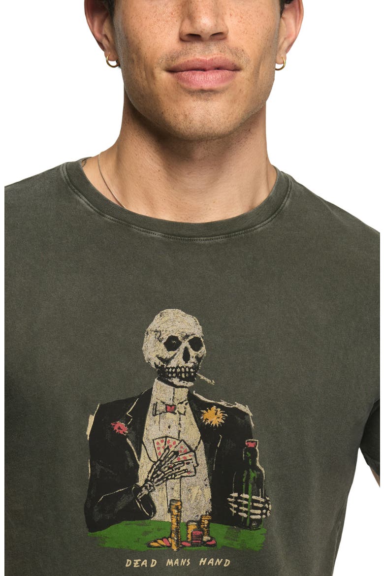 Dead Mans Hand Graphic Tee, Alternate, color, RAVEN