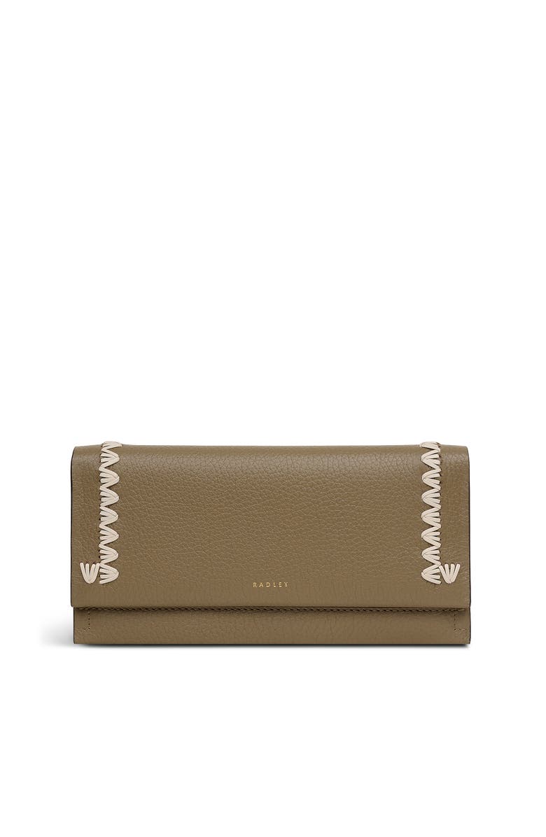 Radley Oak Street - Stitch Large Flapover Wallet, Main, color, Acorn