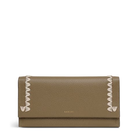 Oak Street - Stitch Large Flapover Wallet