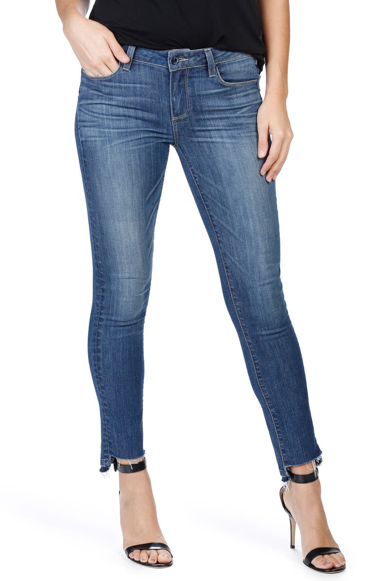 PAIGE Skyline Step Hem Ankle Peg Skinny Jeans, Main, color,