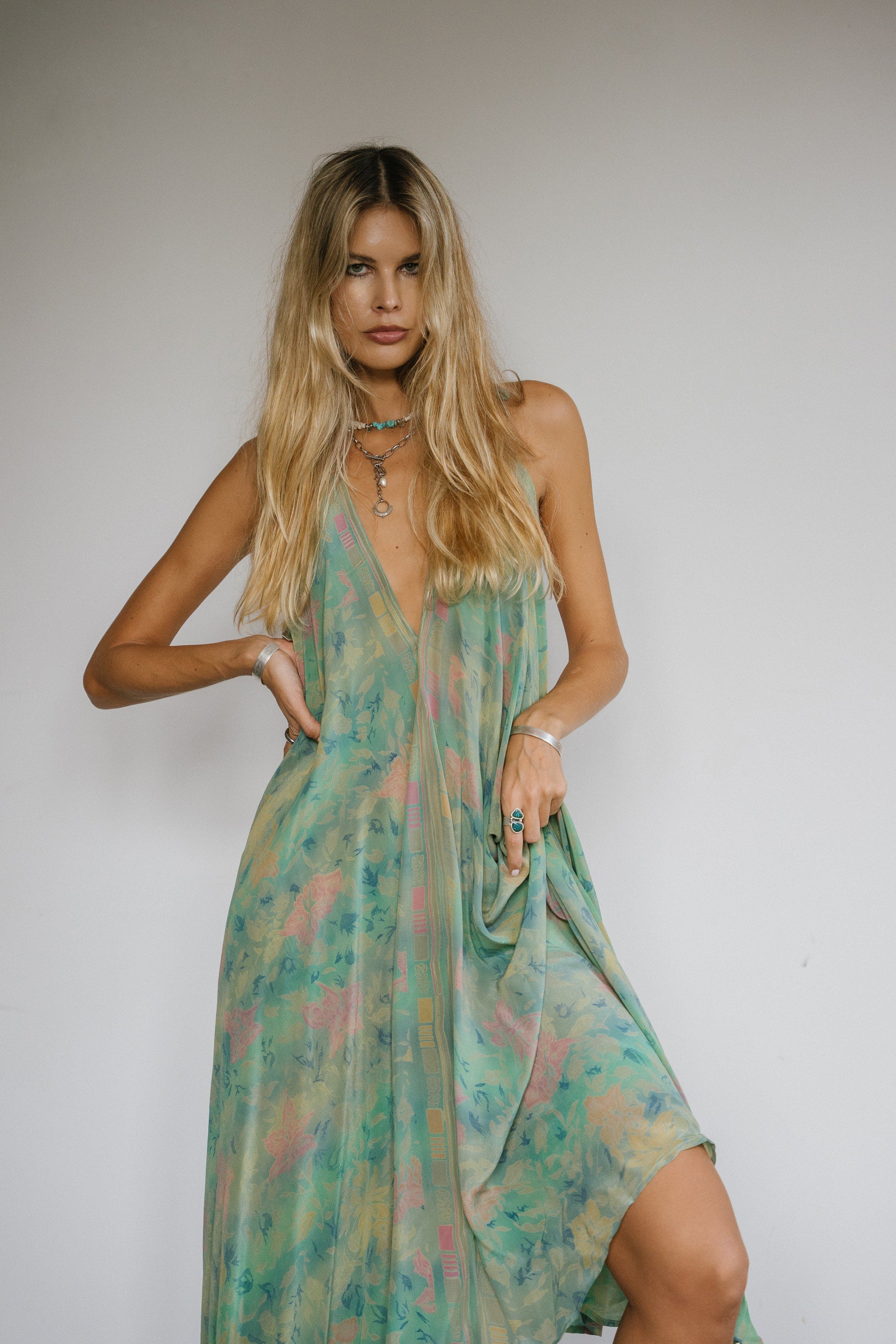 selected Green Floral Multi