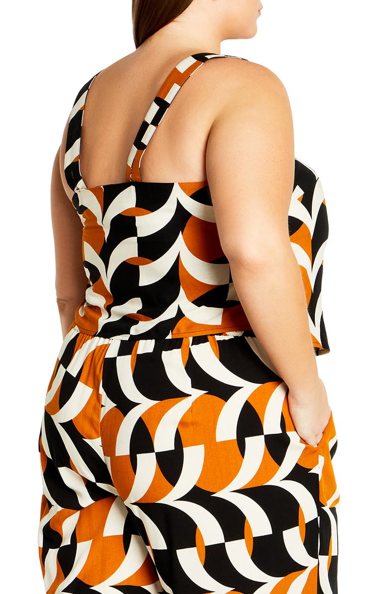 City Chic Mystic Top, Alternate, color, Black Print