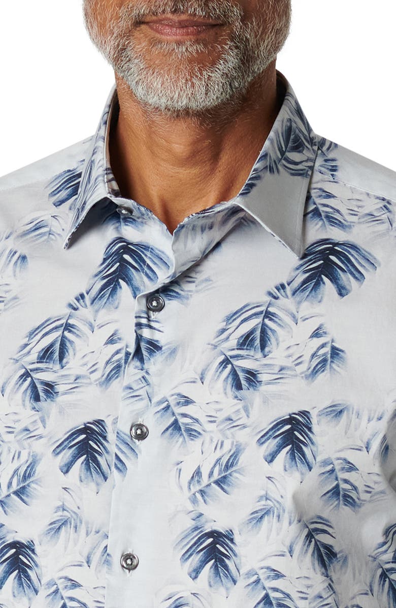 Bugatchi Julian Stretch Cotton Button-Up Shirt, Alternate, color,