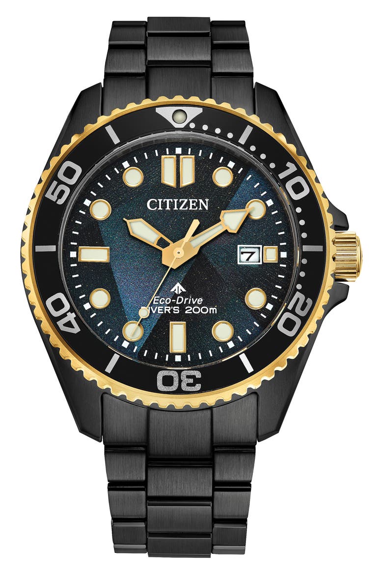 Promaster Dive Light Eco-Drive Automatic Bracelet Watch, 40.6mm, Main, color, GRAY