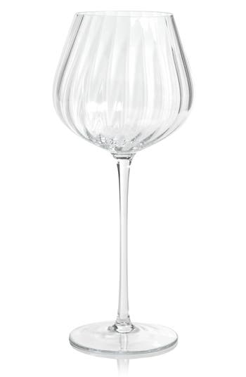 Zodax Malden Optic Set Of 4 Red Wine Glasses In Transparent