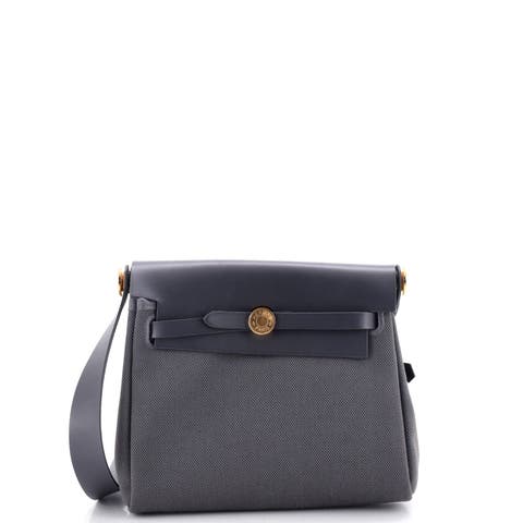 Herbag Zip Toile and Leather 20
