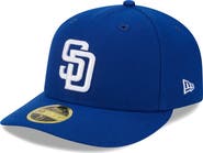 New Era Men's New Era Royal San Diego Padres White Logo Low Profile 59FIFTY Fitted Hat