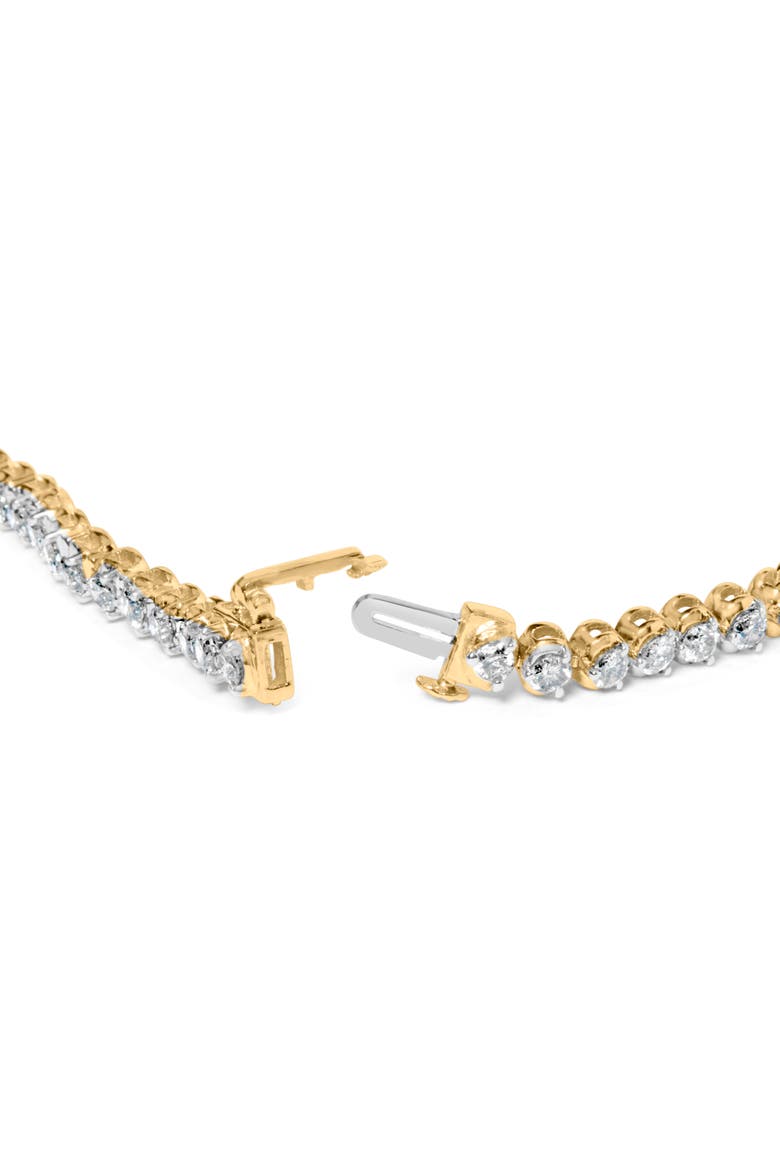 10K Yellow Gold 4.0 Cttw Lab Grown Diamond Tennis Bracelet, Alternate, color, Yellow Gold