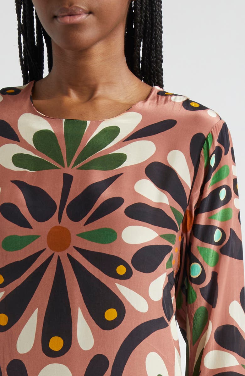 FARM Rio Anika Flowers Long Sleeve Maxi Dress, Alternate, color, 