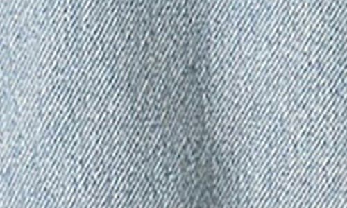 English Factory Peter Pan Collar Balloon Sleeve Denim Top In Brown