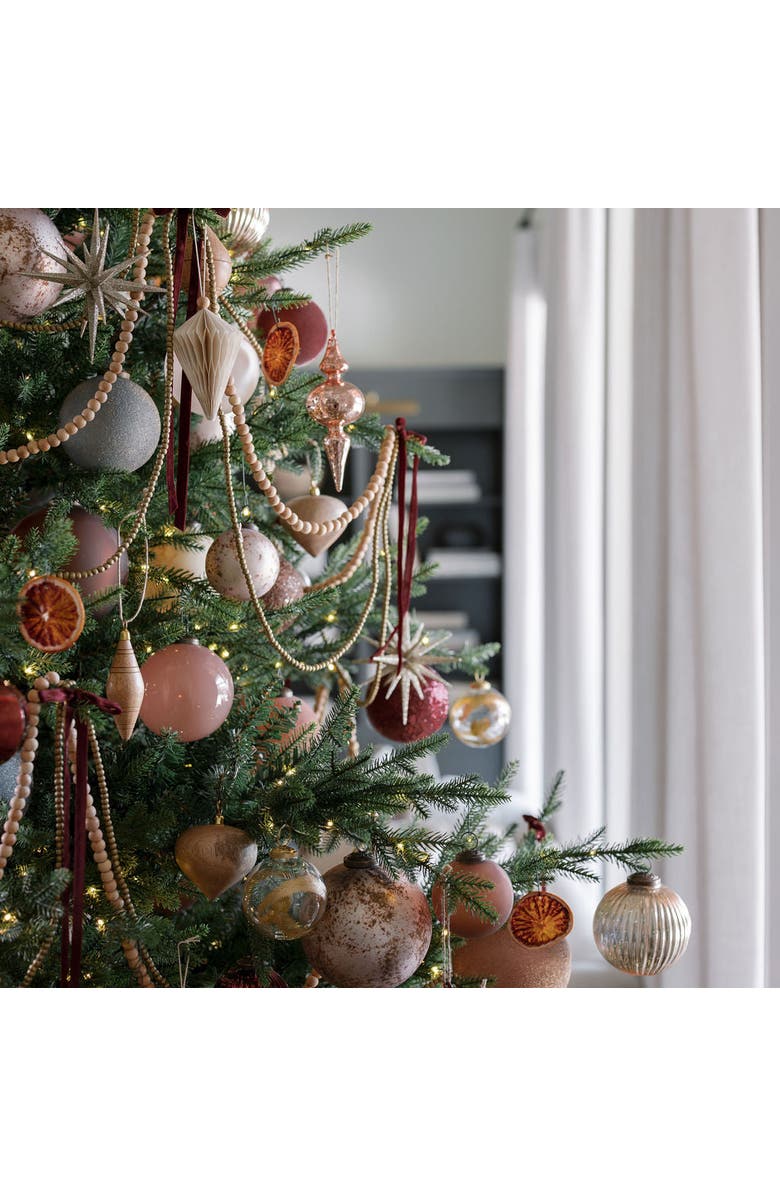 CG Hunter Marble Matte Cream Glass Ornament, Alternate, color, 