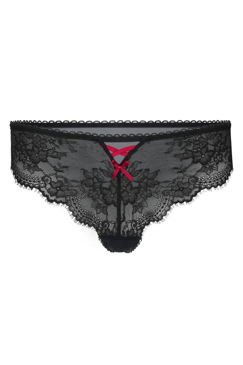 Milena Cheeky Panties, Alternate, color, Black