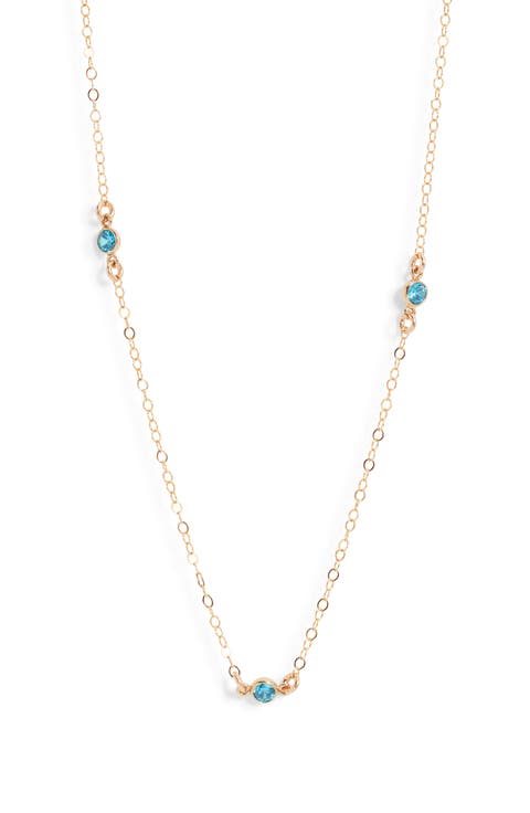 Birthstone Station Necklace