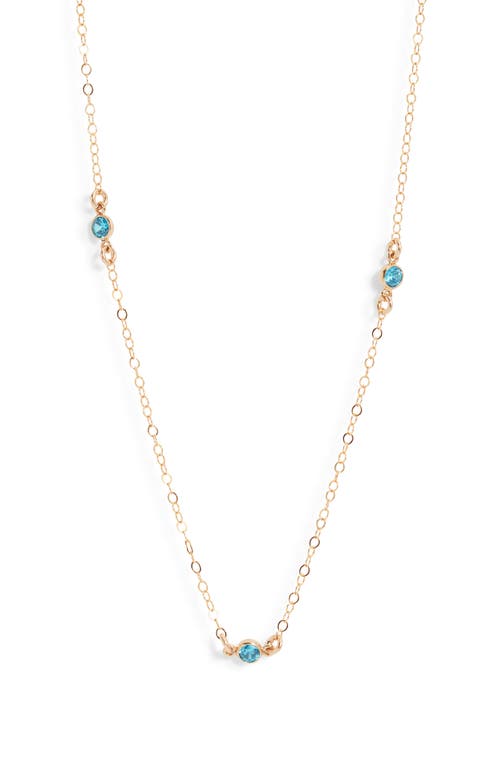 Set & Stones Birthstone Station Necklace In Gold