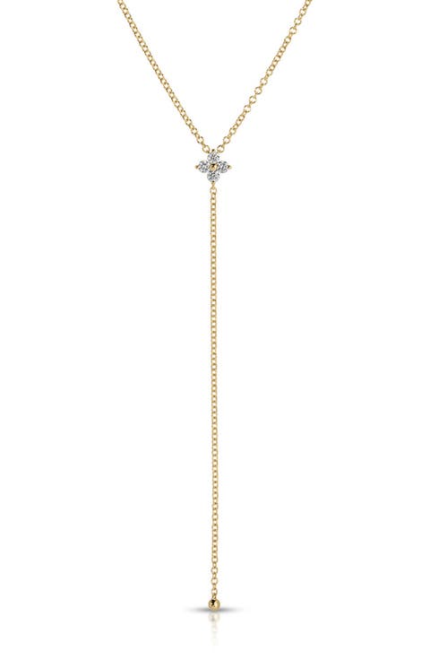 Fleur Diamond Y-Necklace