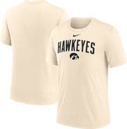 Nike Men's Nike Natural Iowa Hawkeyes Arch Logo Triblend T-Shirt