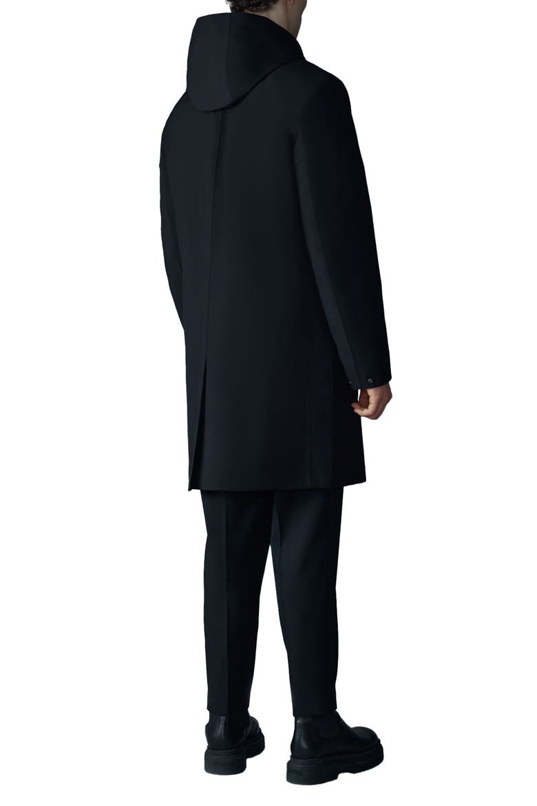 Mathias 3-in-1 Down Twill Balmacaan Coat, Alternate, color, BLACK