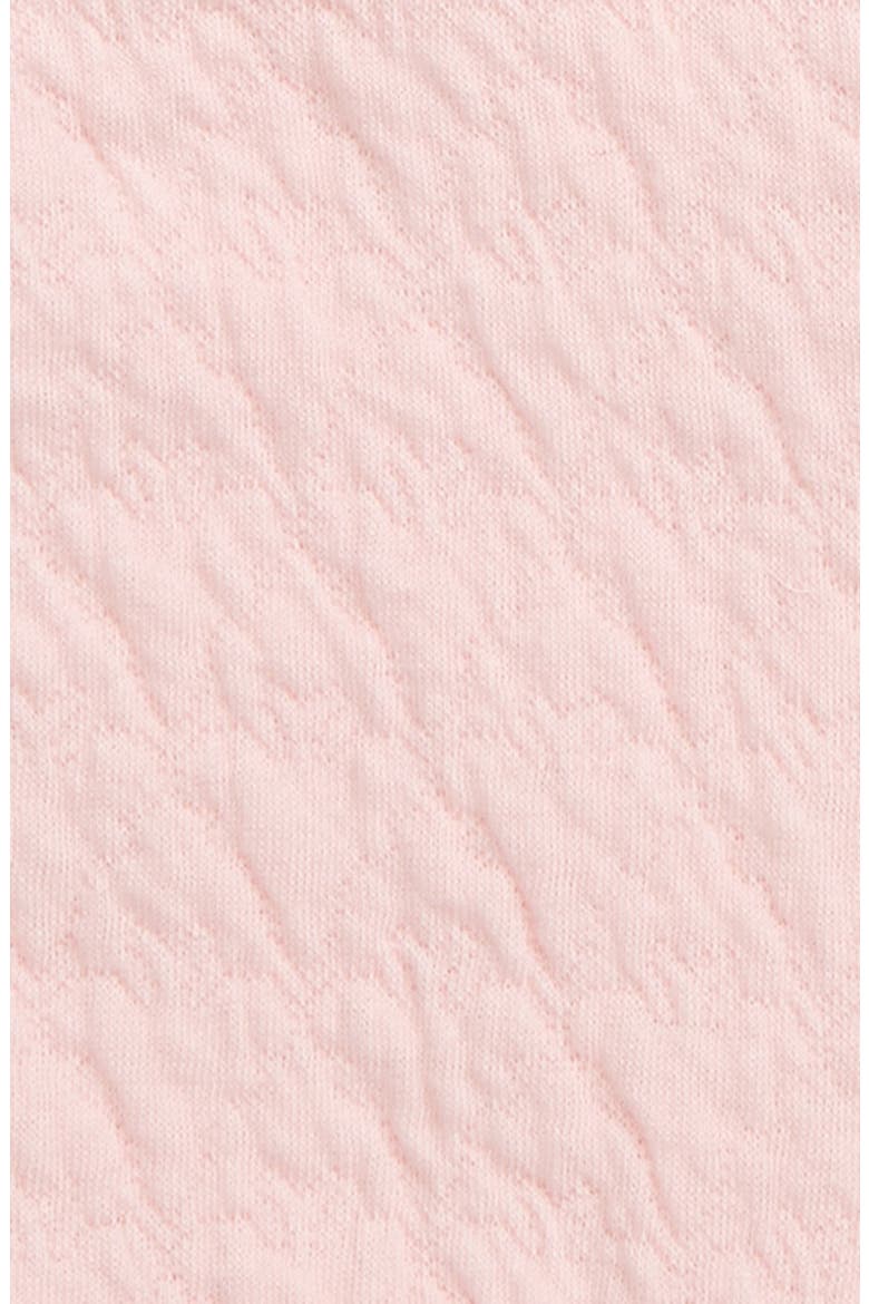 Burt's Bees Quilted Organic Cotton Romper, Alternate, color, BLOSSOM