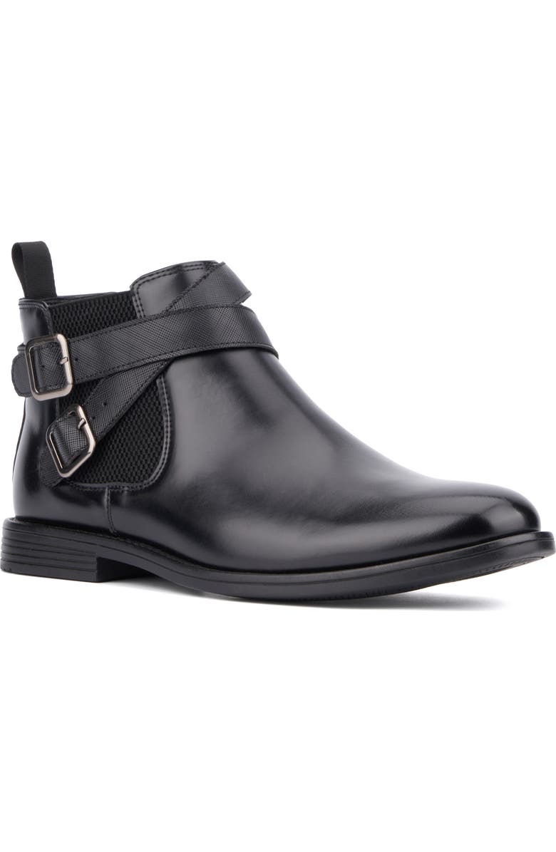 NEW YORK AND COMPANY Maximo Buckle Strap Chelsea Boot, Main, color,