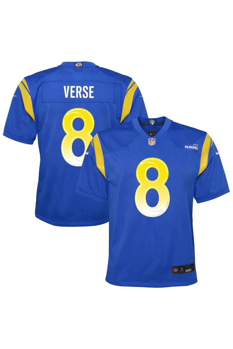 Youth Nike Jared Verse Royal Los Angeles Rams Team Game Jersey, Main, color, Royal