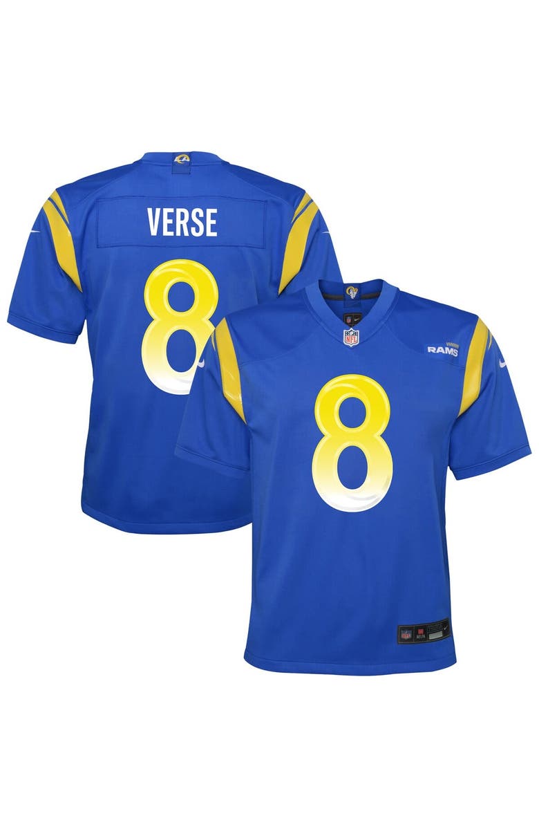 Nike Youth Nike Jared Verse Royal Los Angeles Rams Team Game Jersey, Main, color, Royal