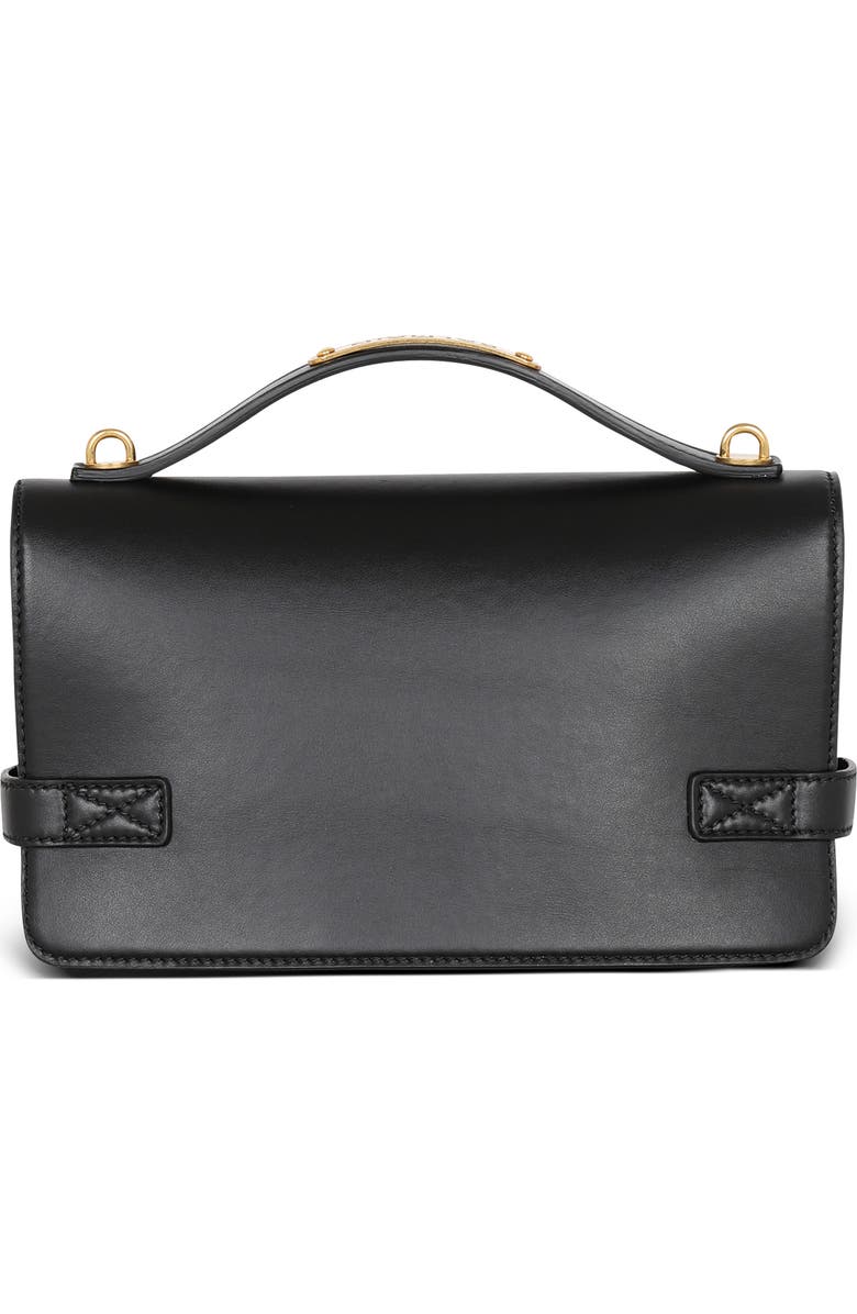 Balmain B-Buzz 24 Leather Top Handle Bag, Alternate, color,