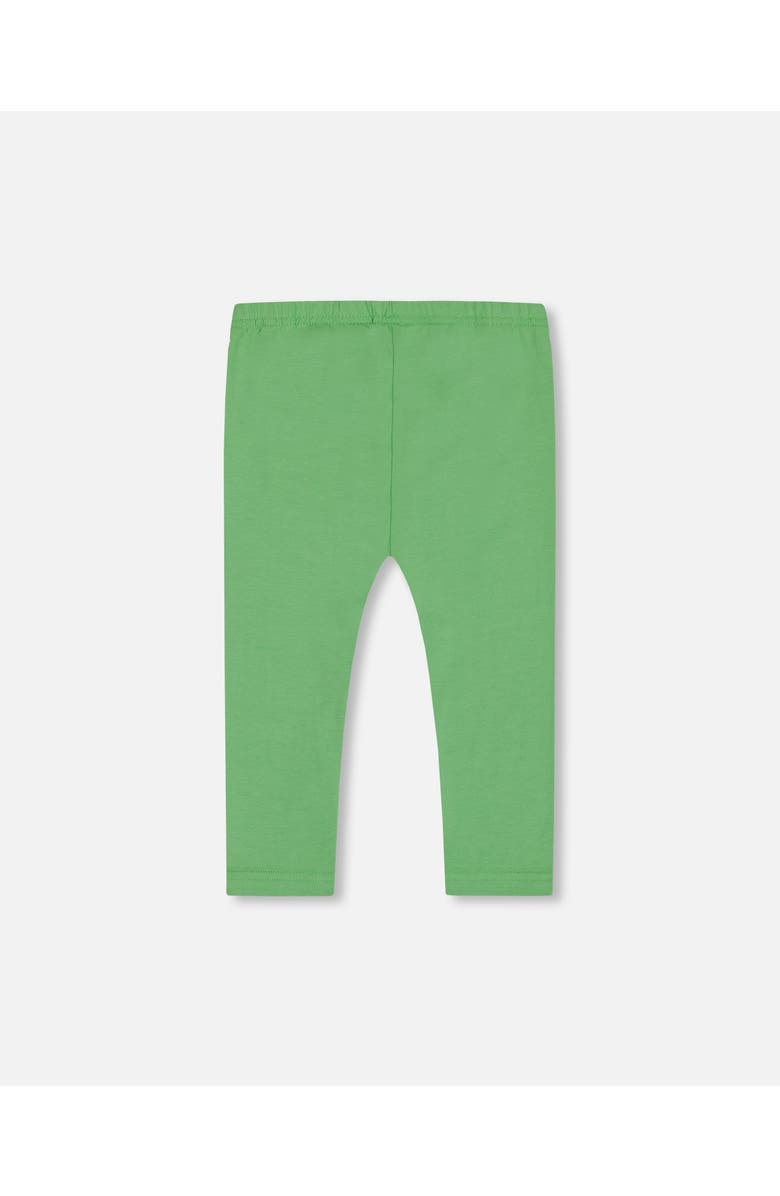 Deux par Deux Girl's Organic Cotton Legging Green, Alternate, color,
