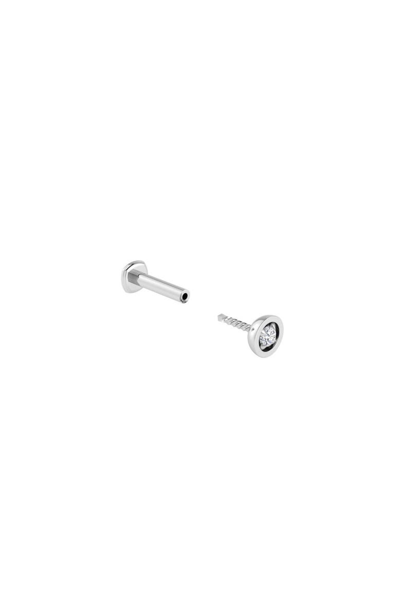Seed2Stone Center-of-Attention Flat Back Stud, Alternate, color, White Gold