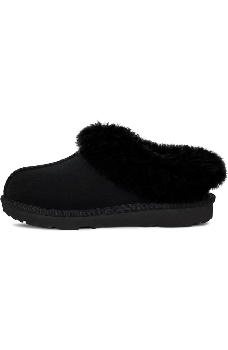 UGG<sup>®</sup> Kids' Moraene Genuine Sheepskin & Faux Fur Lined Slipper, Alternate, color,