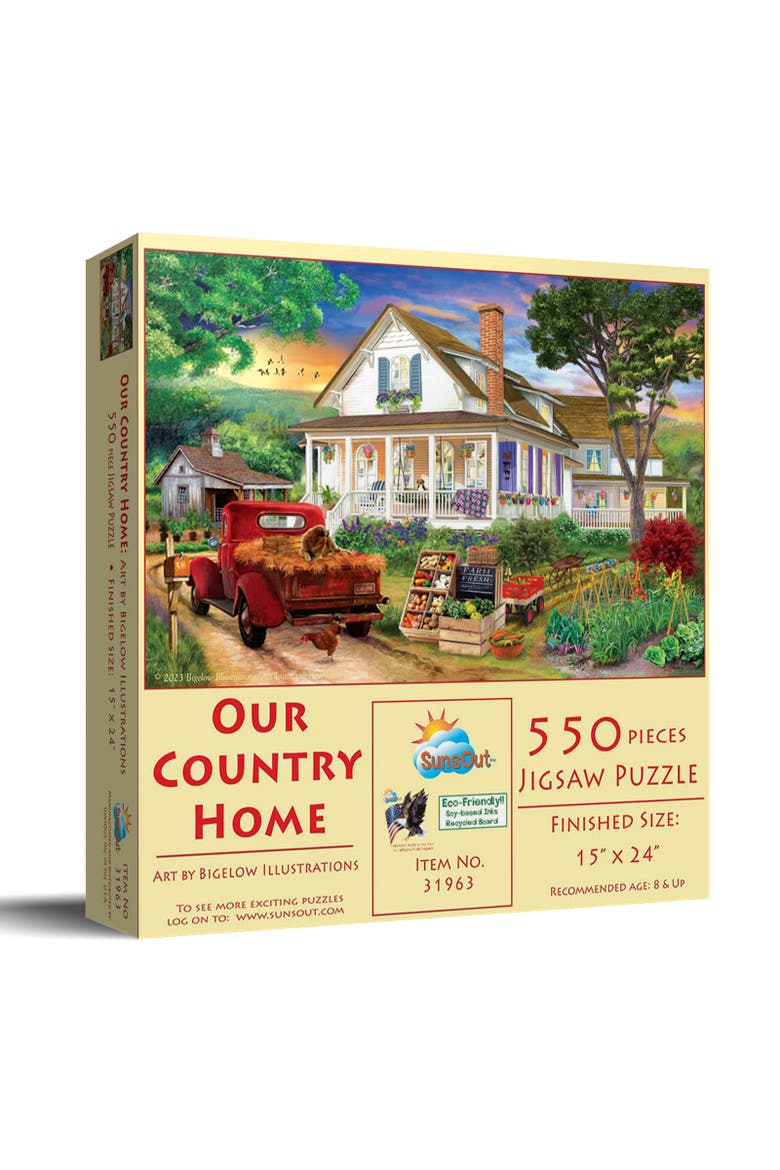 Our Country Home 550 piece Jigsaw Puzzle for Adults, Main, color, Multicolor