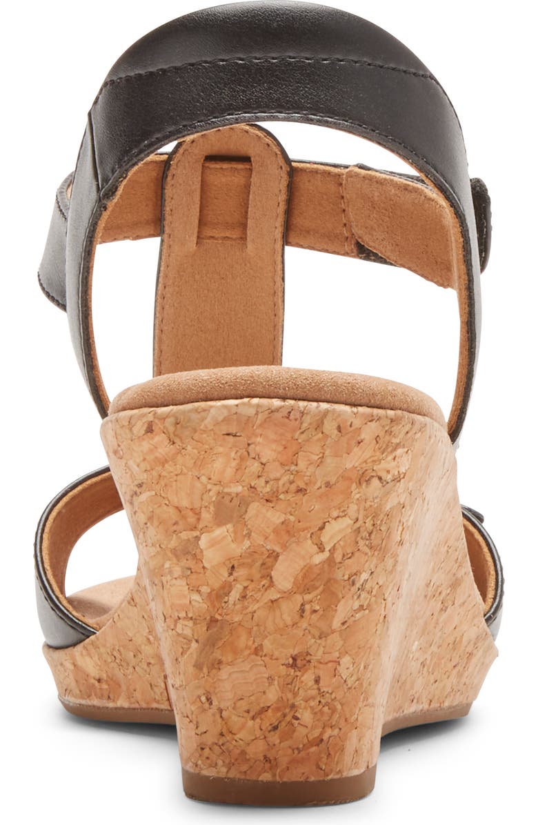 Rockport Blanca T-Strap Wedge Sandal - Wide Width Available, Alternate, color,