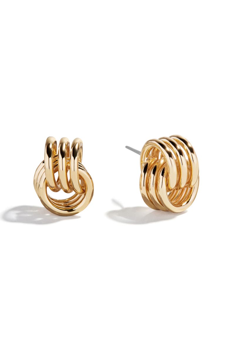 BaubleBar Mini Shiloh Knocker Earrings, Main, color, Gold