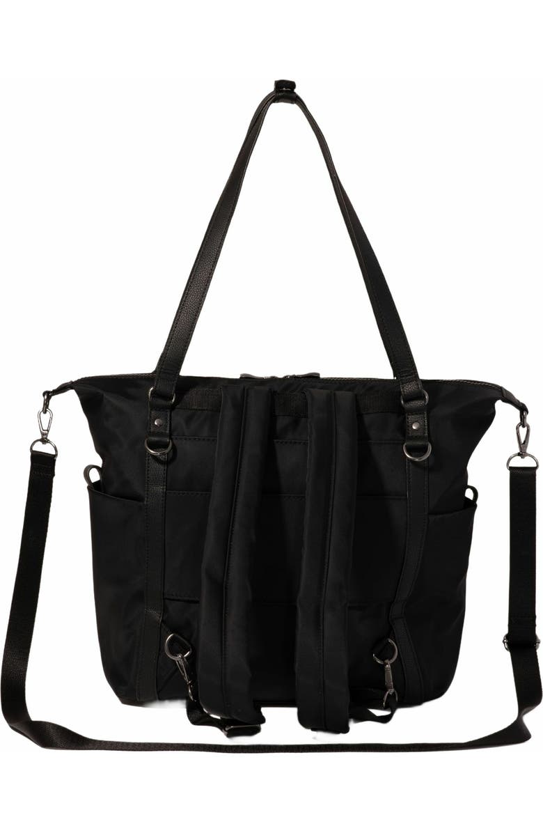 BAGGALLINI Nolita Small Convertible Backpack, Alternate, color, Black Twill