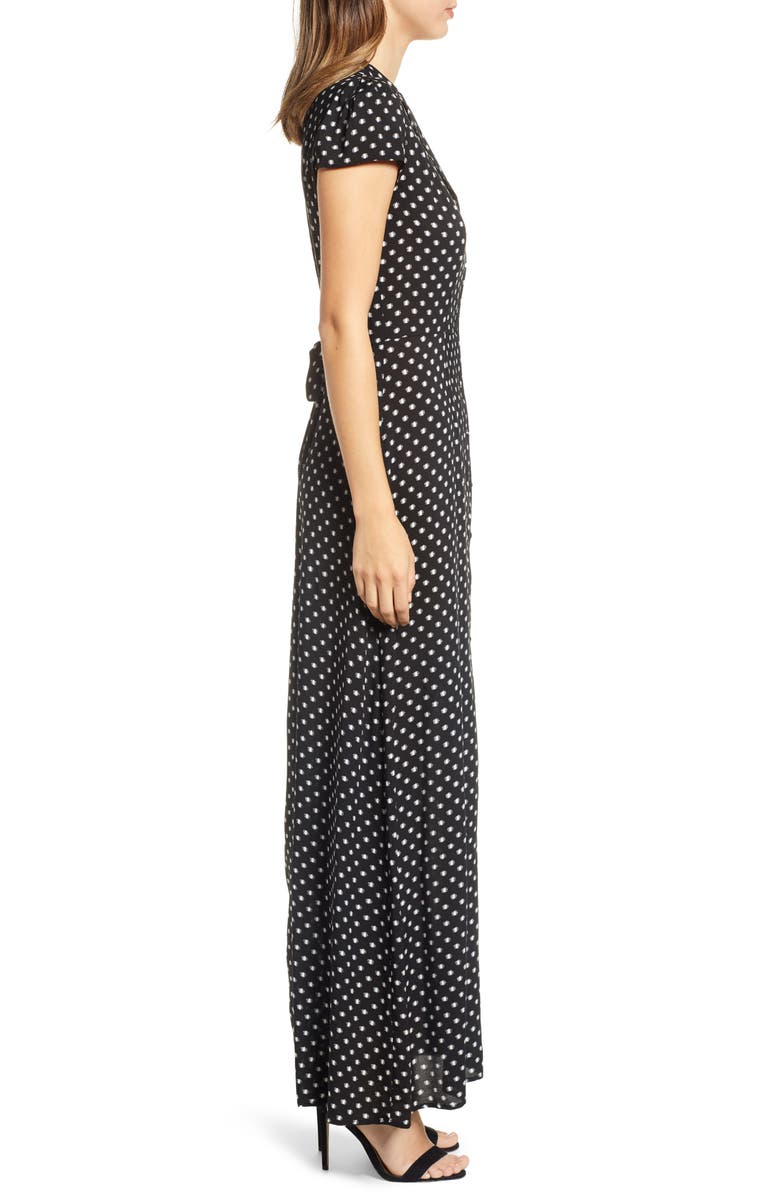 Row A Polka Dot Maxi Dress, Alternate, color,