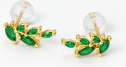 Ivy & Pearl Co. Haifa Emerald Olive Studs