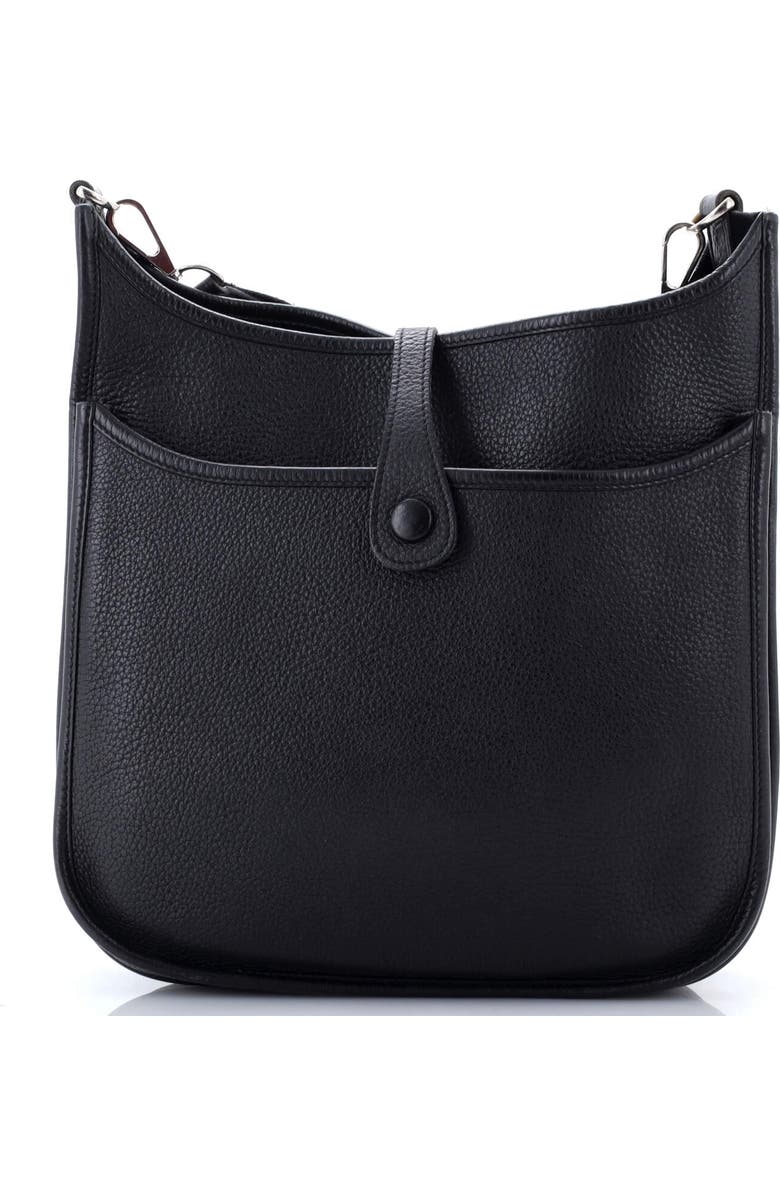Pre-Owned Hermes Evelyne Bag Gen III Clemence PM, Alternate, color, Noir