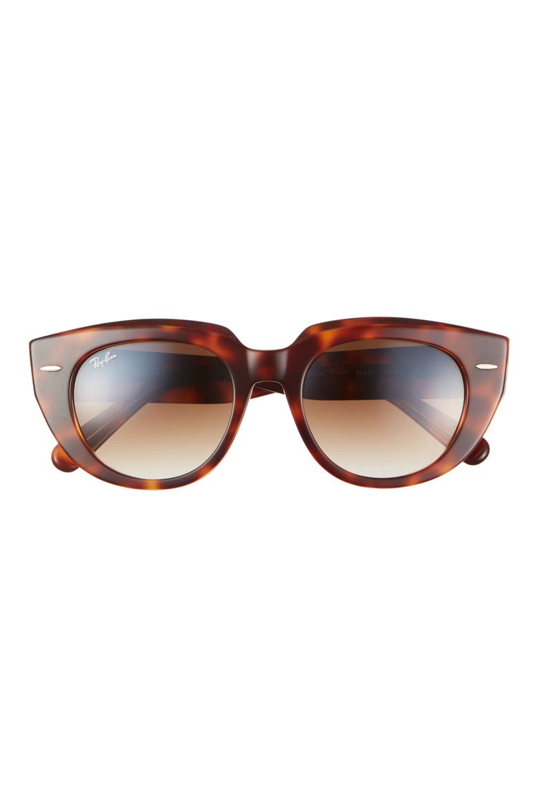 52mm Gradient Square Sunglasses, Main, color, CLEAR