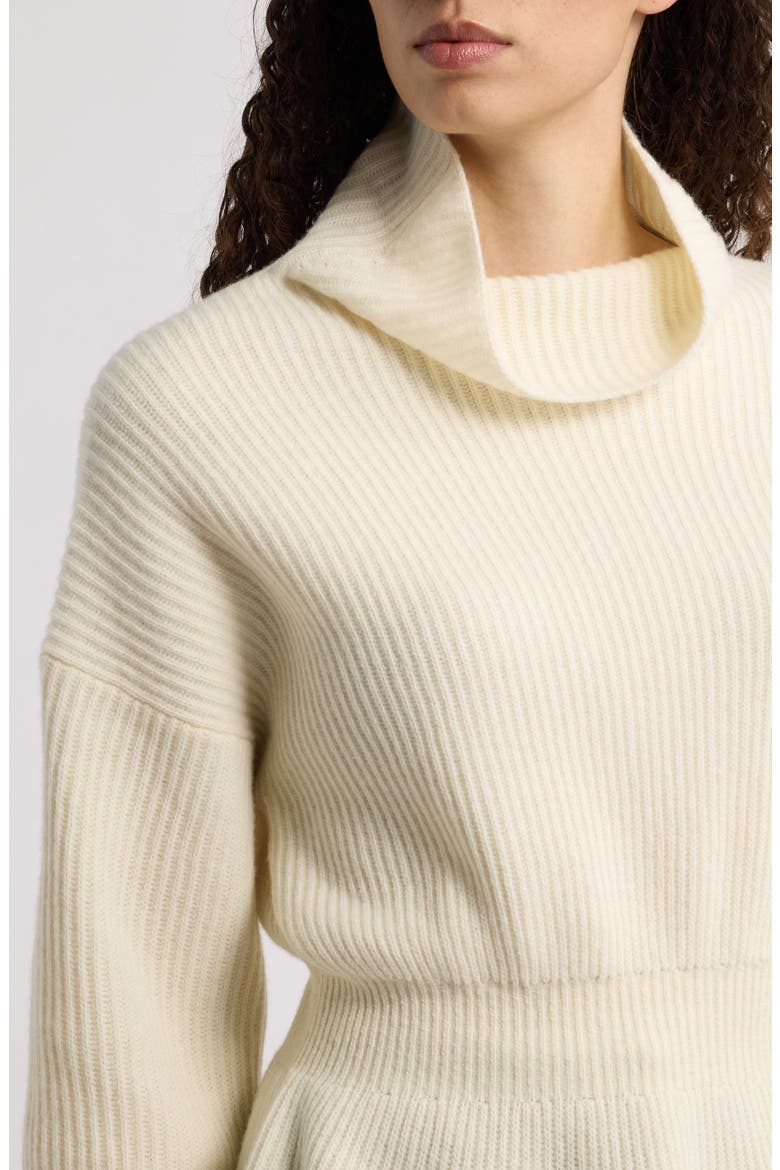 Cinch Waist Wool & Cashmere Sweater, Alternate, color, IVORY - C05