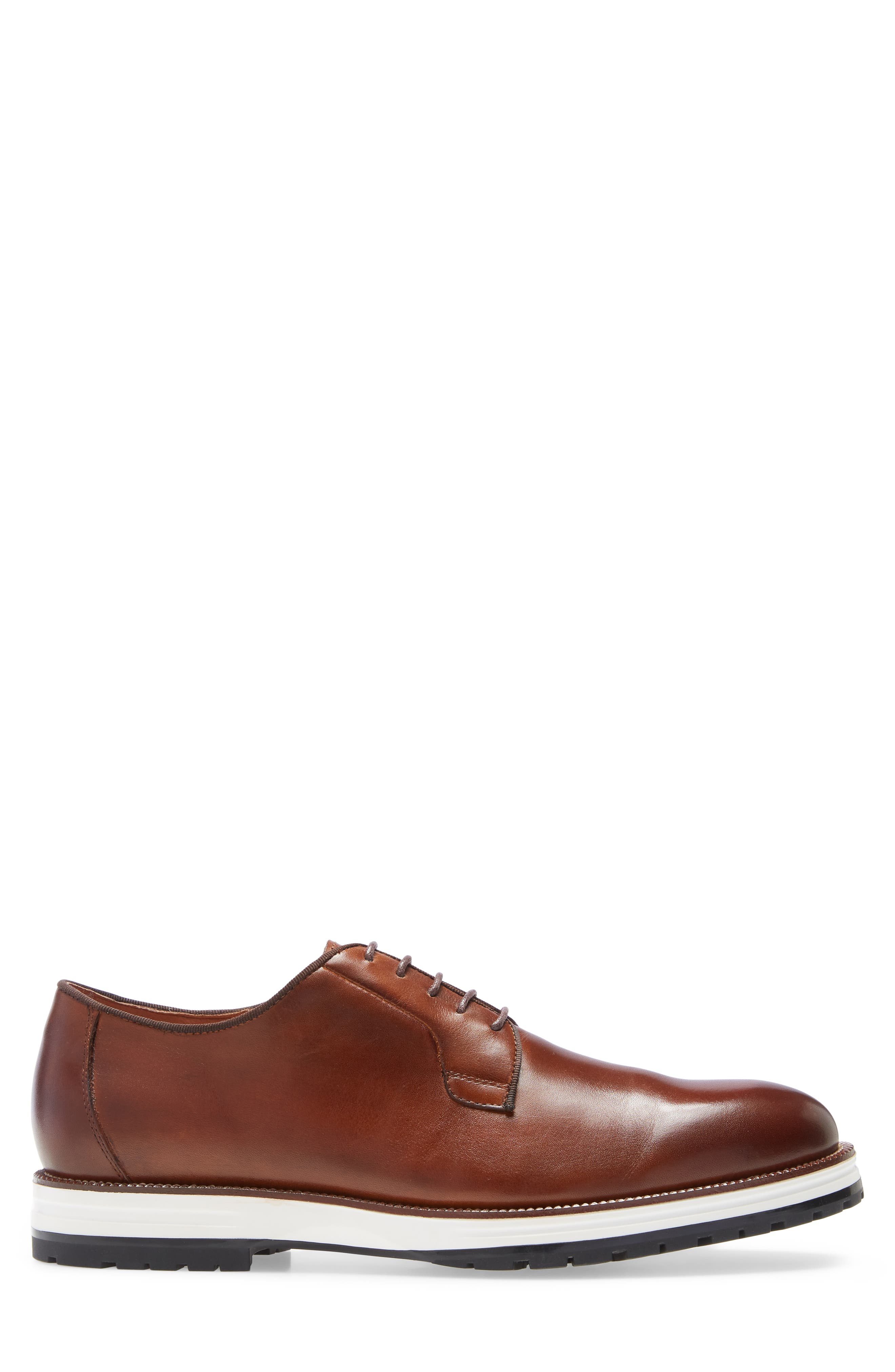 Ike Behar Structure Plain Toe Derby, Alternate, color, 