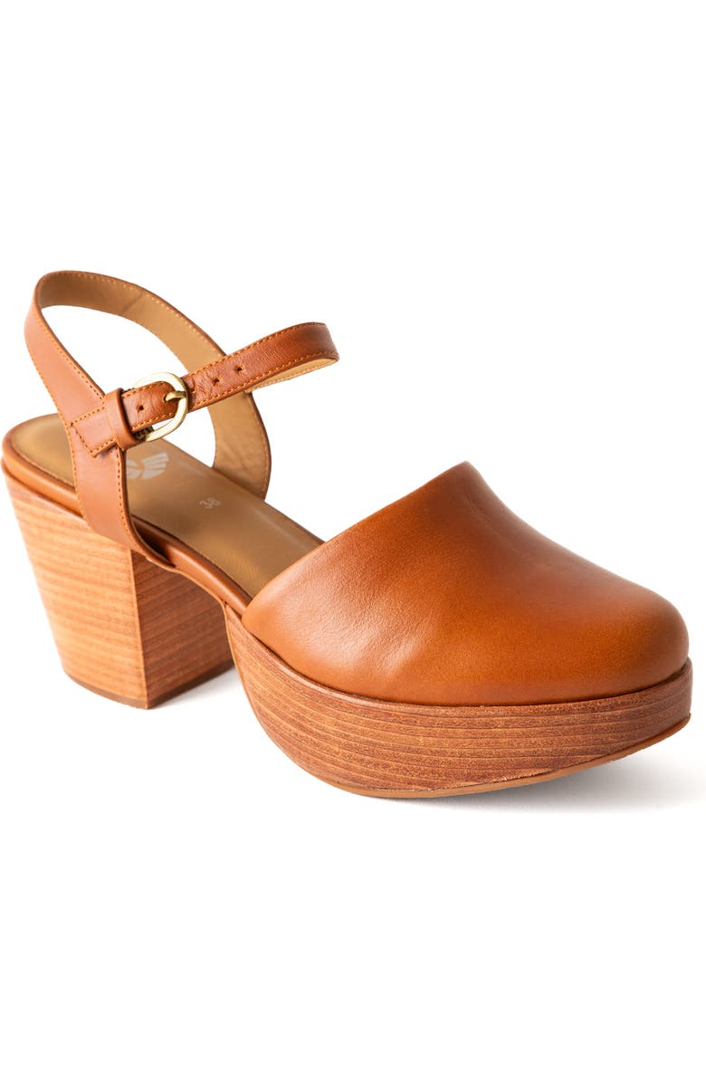 Fortress Willow Mary Jane Platform Clog, Main, color, Whiskey