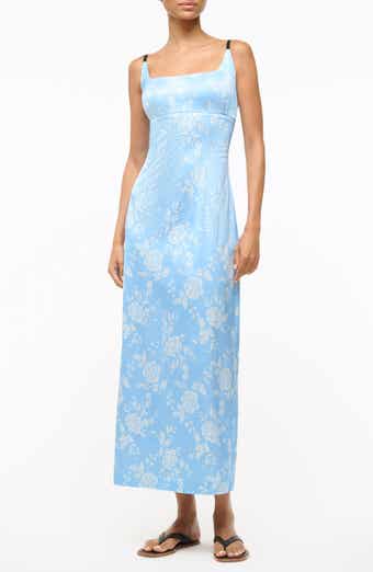STAUD Carol Print Sleeveless Maxi Dress