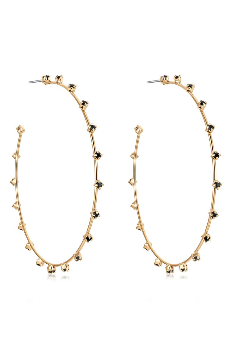 Ettika Large Sparkle Hoop Earrings, Alternate, color, 