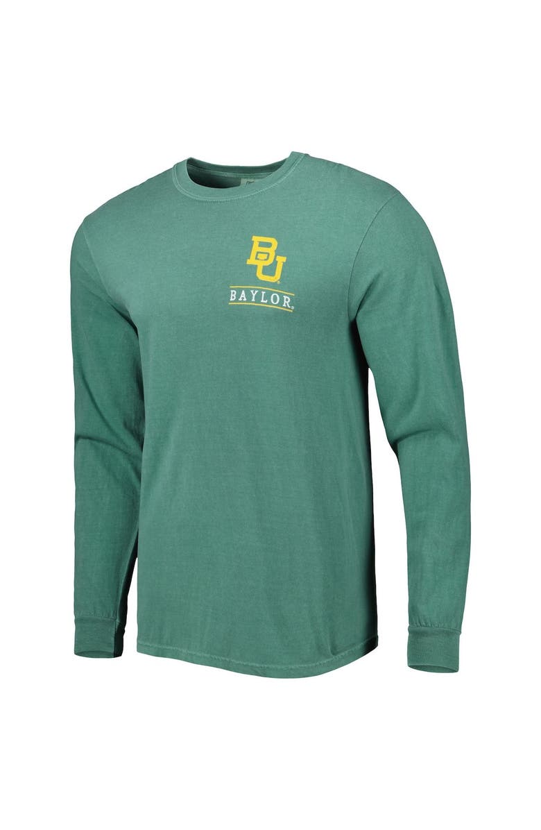 IMAGE ONE Men's Green Baylor Bears Circle Campus Scene Long Sleeve T-Shirt, Alternate, color, 
